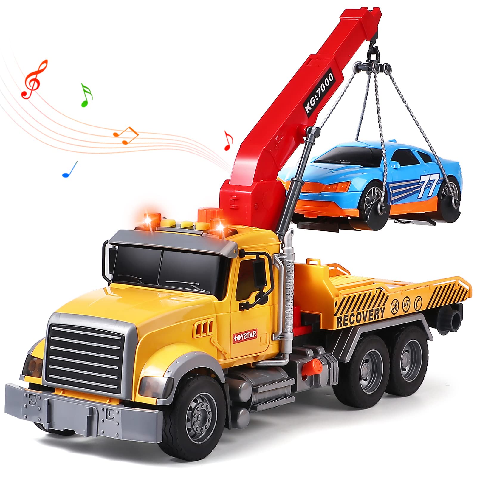 Tacobear Carro Attrezzi Giocattolo Grande 1:16 con Auto