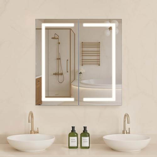 Vevor Armadietto Medicinali Illuminato 65x65cm