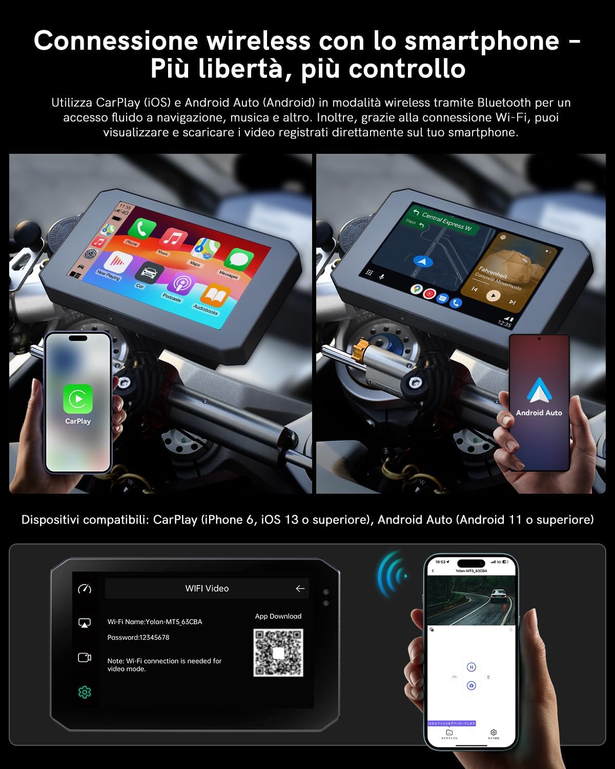 Display per Navigazione Motociclistica 5" IPS - immagine 2