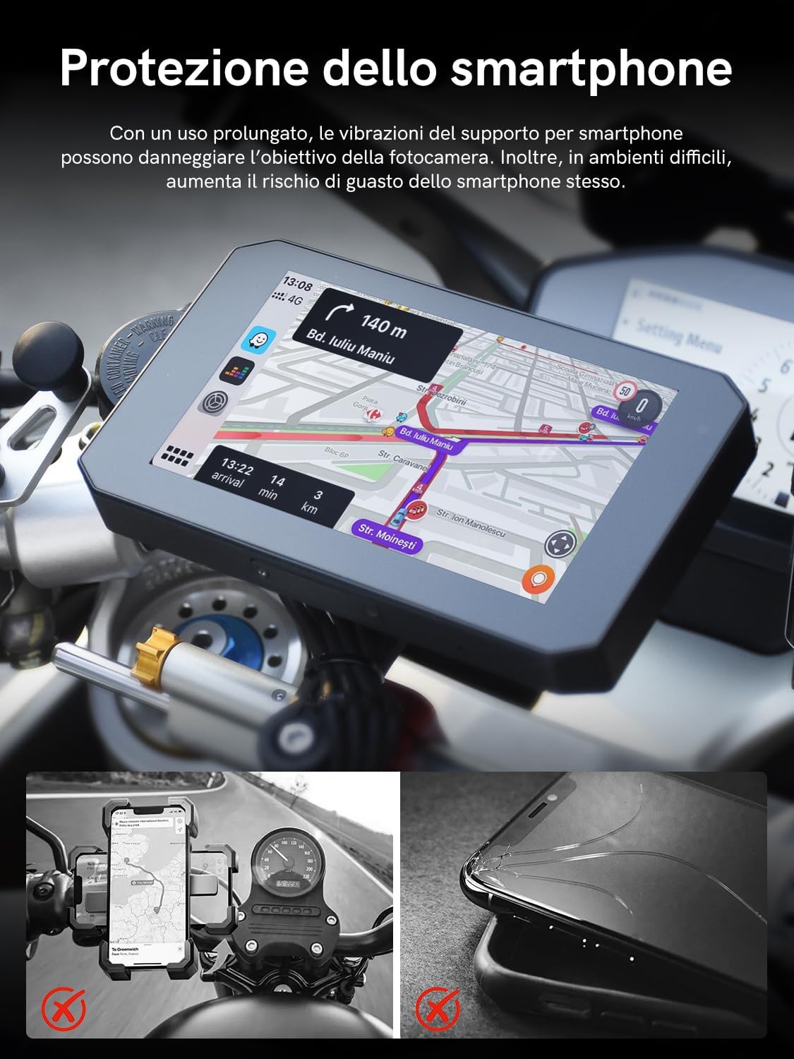 Display per Navigazione Motociclistica 5" IPS - immagine 6