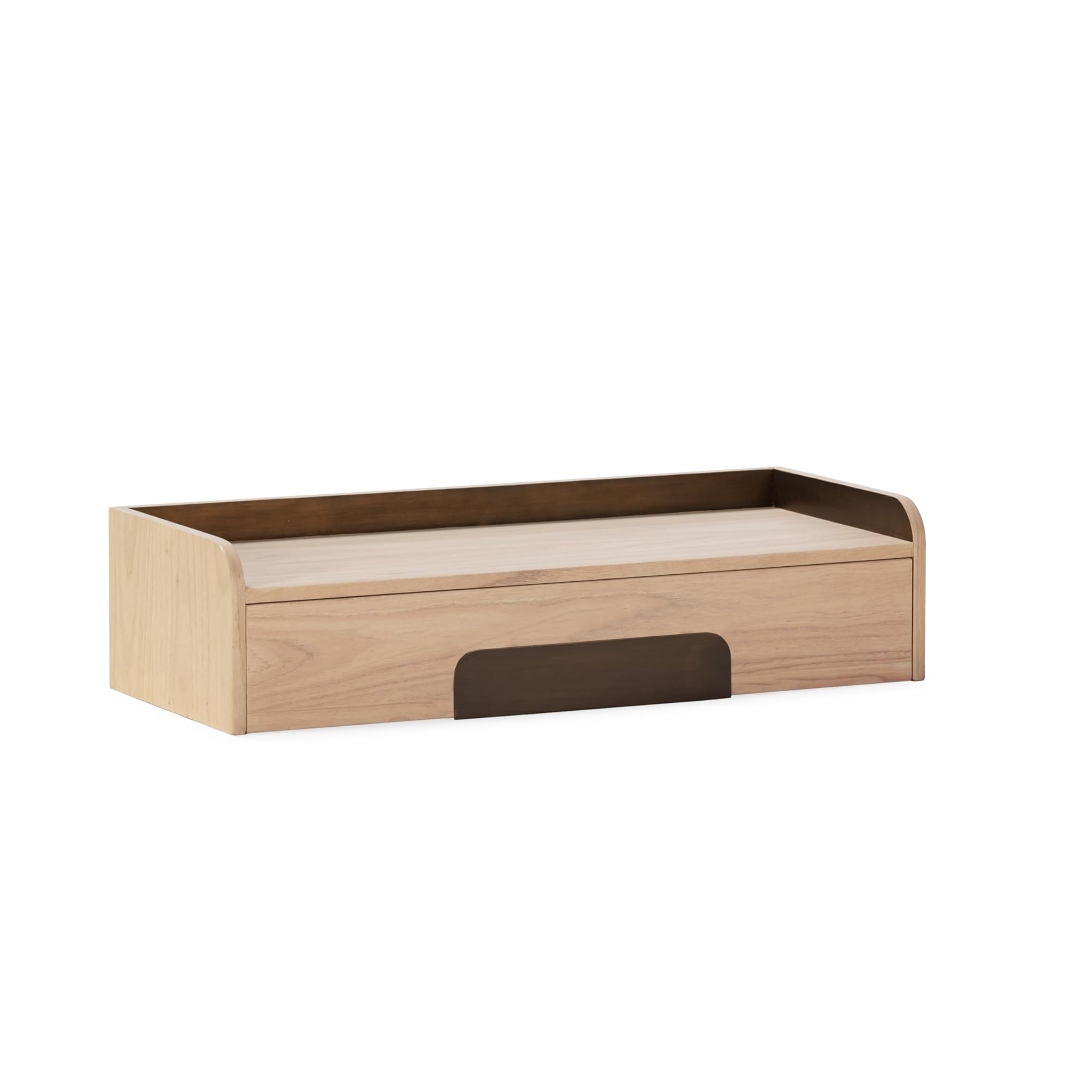 CONSOLA 95X40X23 MADERA NATURAL/LATON