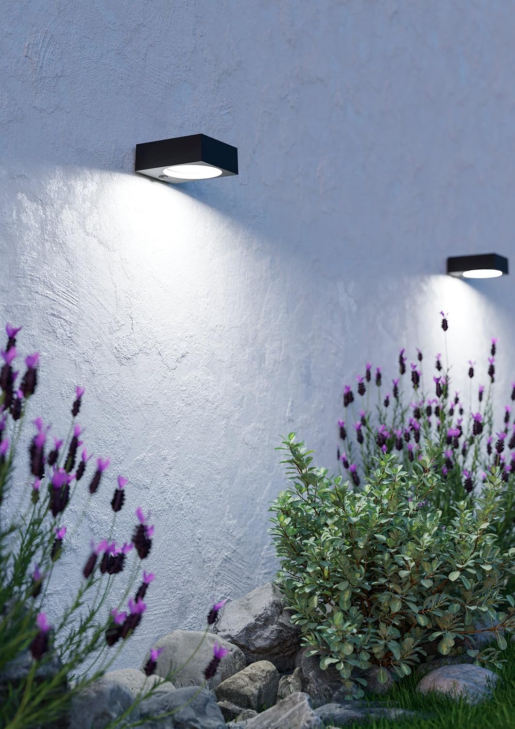 Eglo Lampada da Parete Esterni Solare con Sensore, Antracite - immagine 2