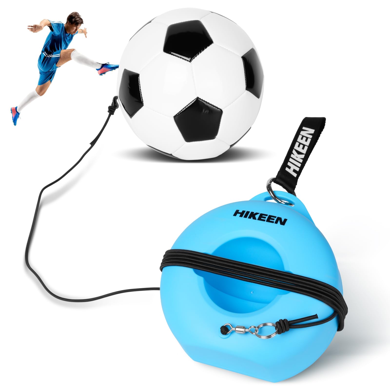 Hikeen Set Allenamento Calcio con Palla Rimbalzante