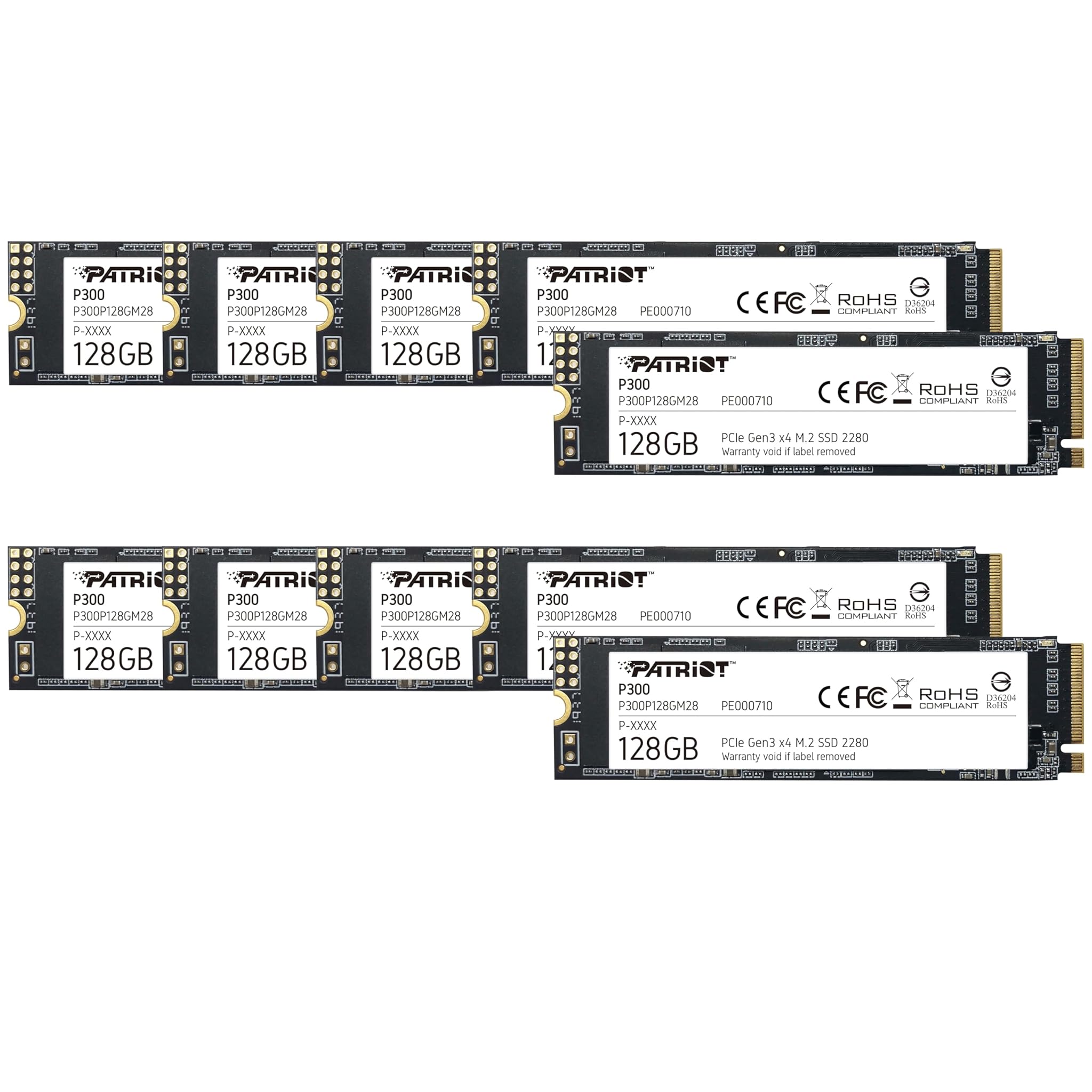 Patriot P300 128GB SSD Interno NVMe PCIe Gen 3x4