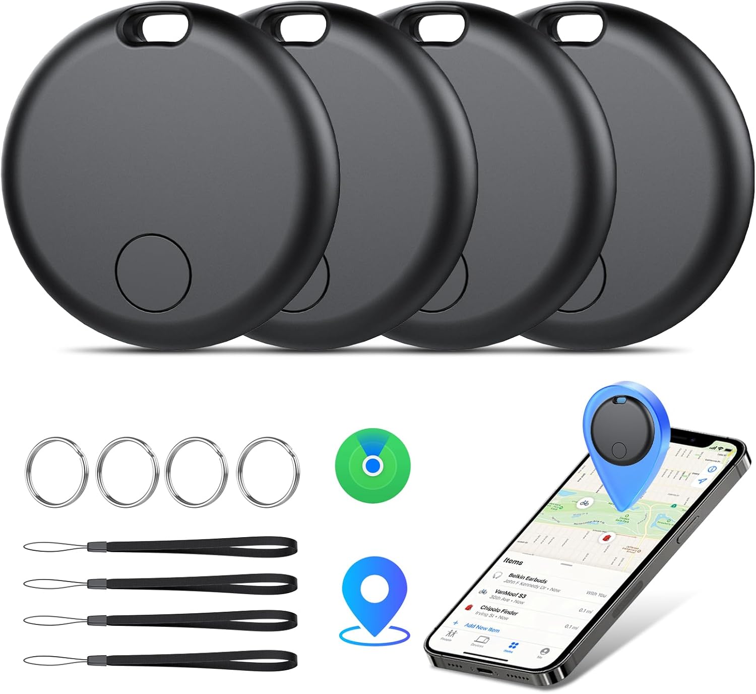 Air Tracker Tags (4 Pezzi) - Localizzatore Bluetooth IP67 - immagine 1