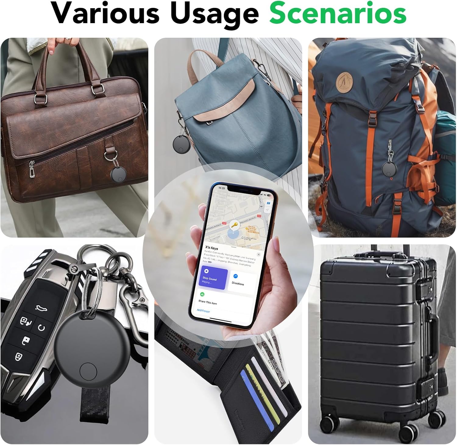 Air Tracker Tags (4 Pezzi) - Localizzatore Bluetooth IP67 - immagine 6