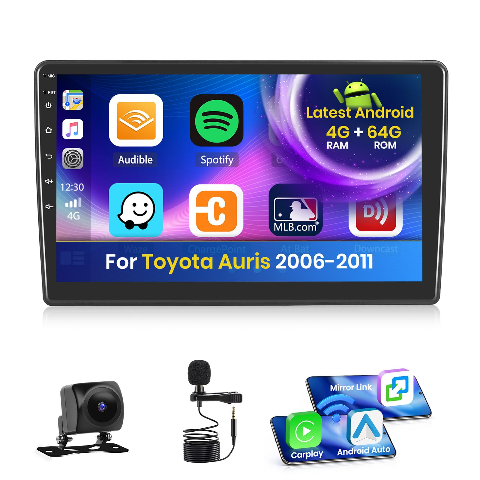 Inefala Autoradio 4+64G per Toyota Auris 2006-2011