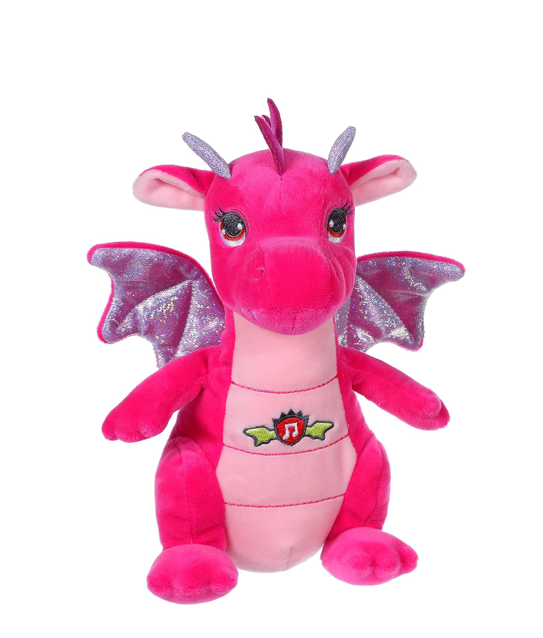 GIPSY TOYS - drago sonoro 20 cm rosa - peluche per bambini - 071614
