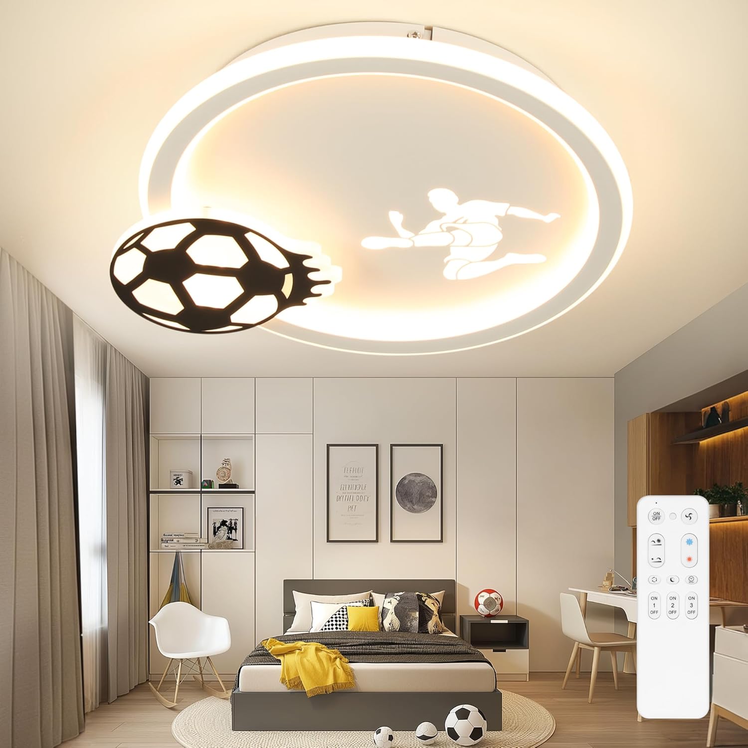 Easy Eagle Plafoniera LED Soffitto Calcio 46CM - immagine 1