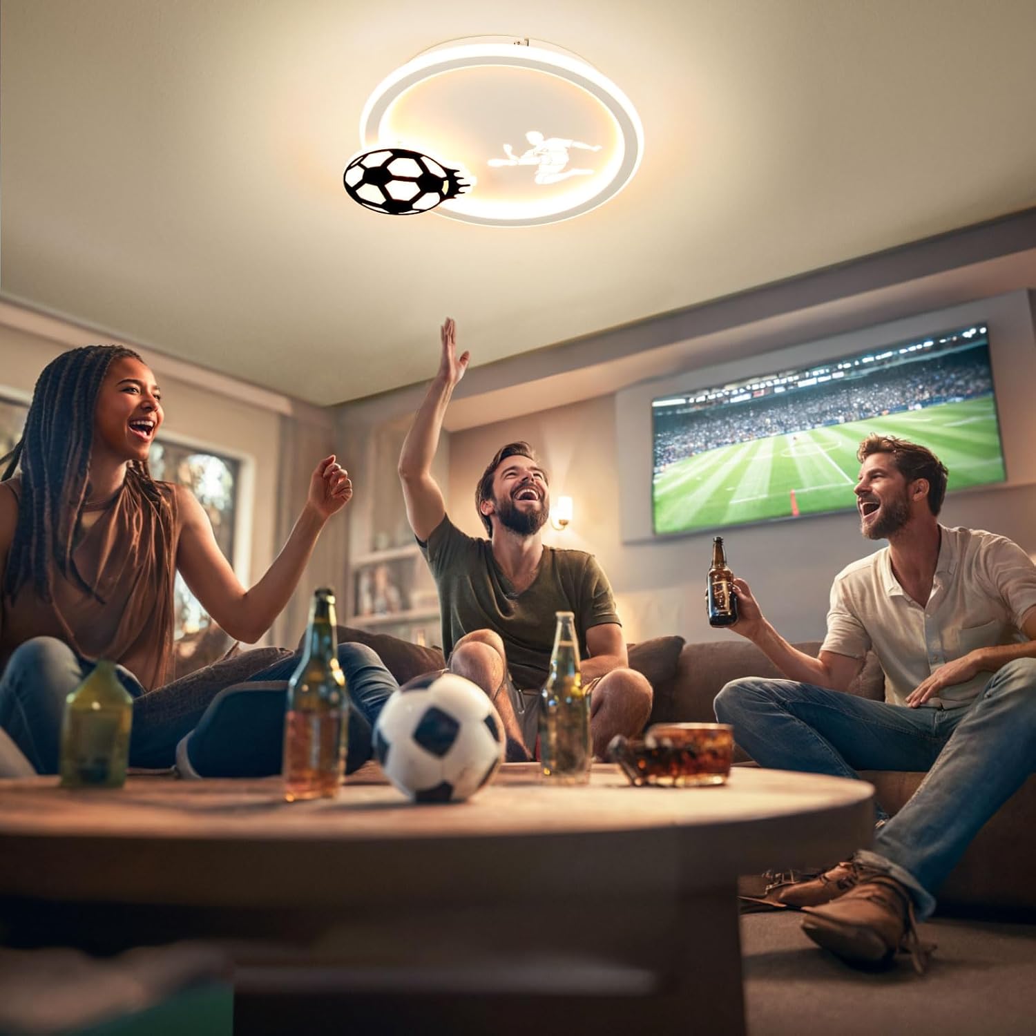 Easy Eagle Plafoniera LED Soffitto Calcio 46CM - immagine 5