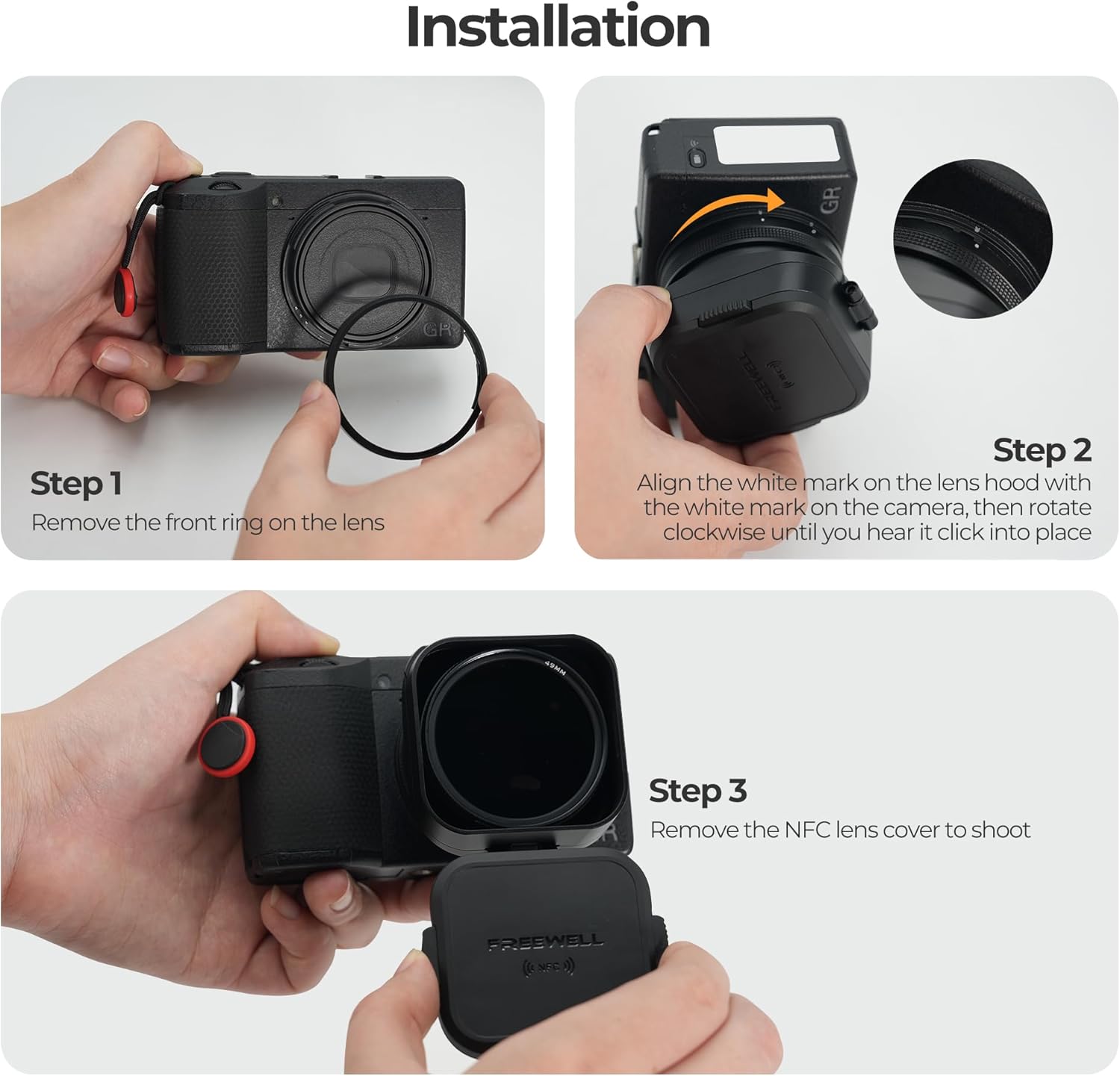 Freewell Paraluce per Ricoh GRIIIX GR3X - immagine 5