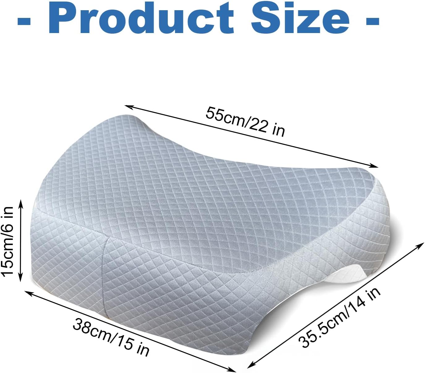 Cuscino Ortopedico Cervicale Memory Foam Ergonomico - immagine 5