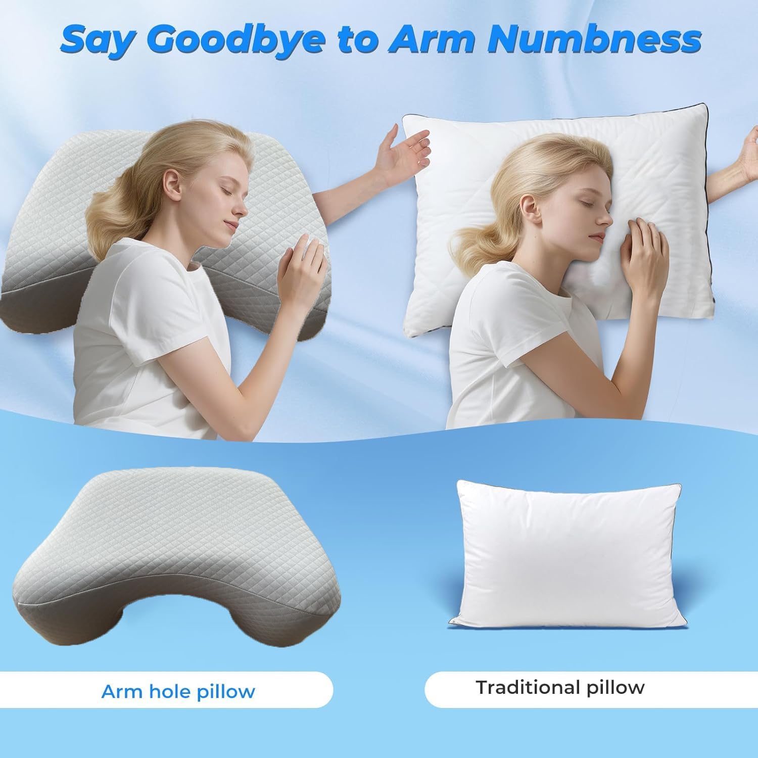 Cuscino Ortopedico Cervicale Memory Foam Ergonomico - immagine 6