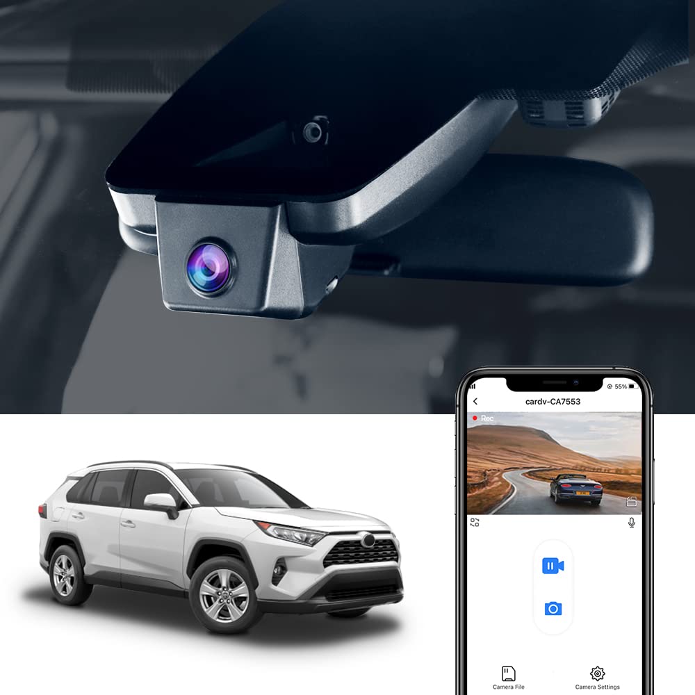 Fitcamx Dash Cam 4K WiFi per Toyota RAV4 2019-2021