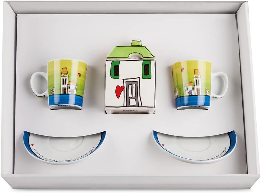 Egan Set caffè, Blu, Unica - immagine 1