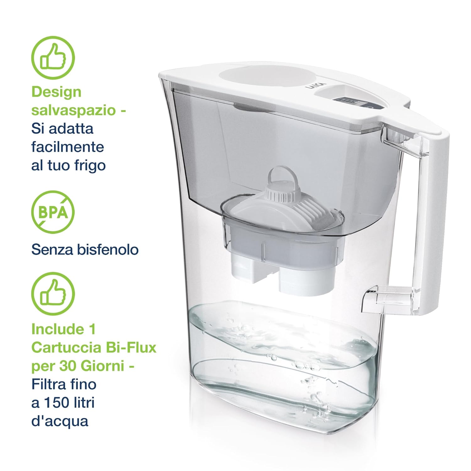 Laica Caraffa Filtrante Prime Line 3.0L - immagine 2