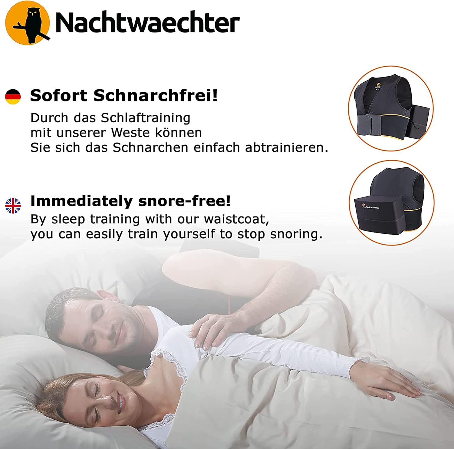 Nachtwaechter Giubbotto Antirussare Regolabile - immagine 2