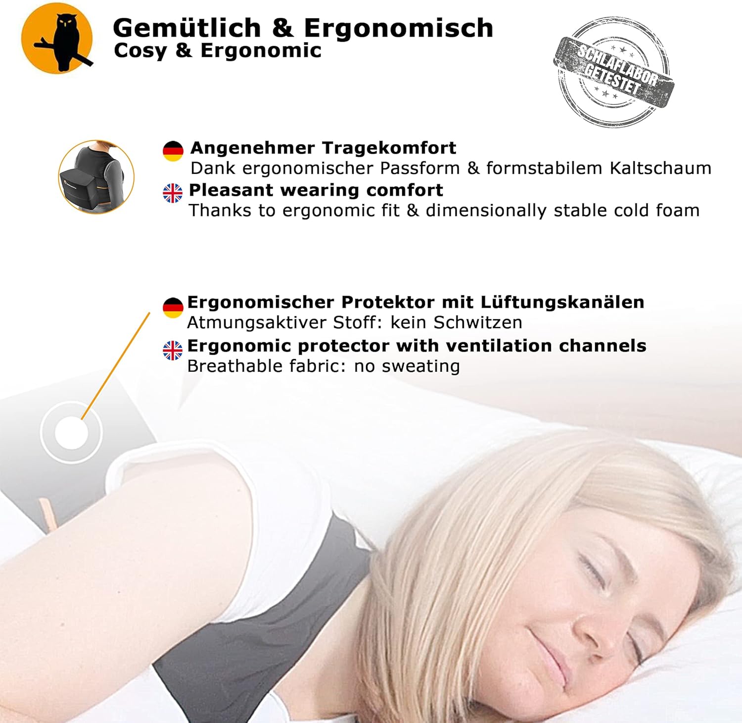 Nachtwaechter Giubbotto Antirussare Regolabile - immagine 4