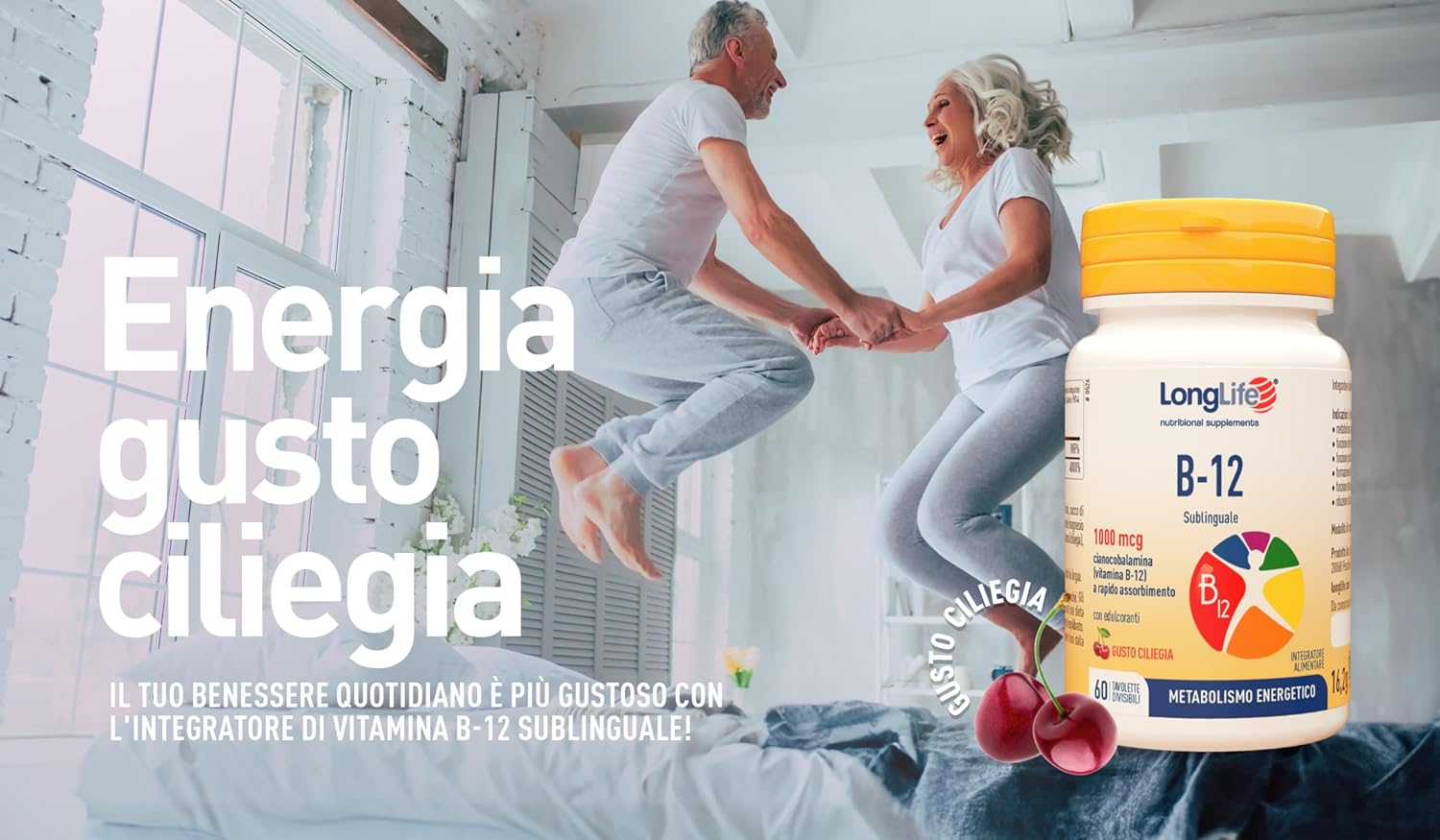 LongLife® B12 1000 mcg | Vitamina B12 | Formula esclusiva sublinguale ...