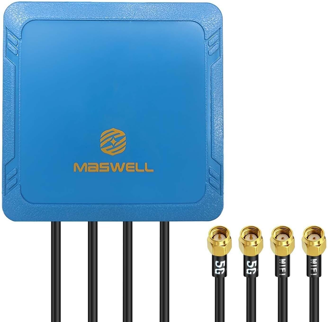Maswell Antenna Esterna 4-in-1 2X2 MIMO 5G + WiFi 7