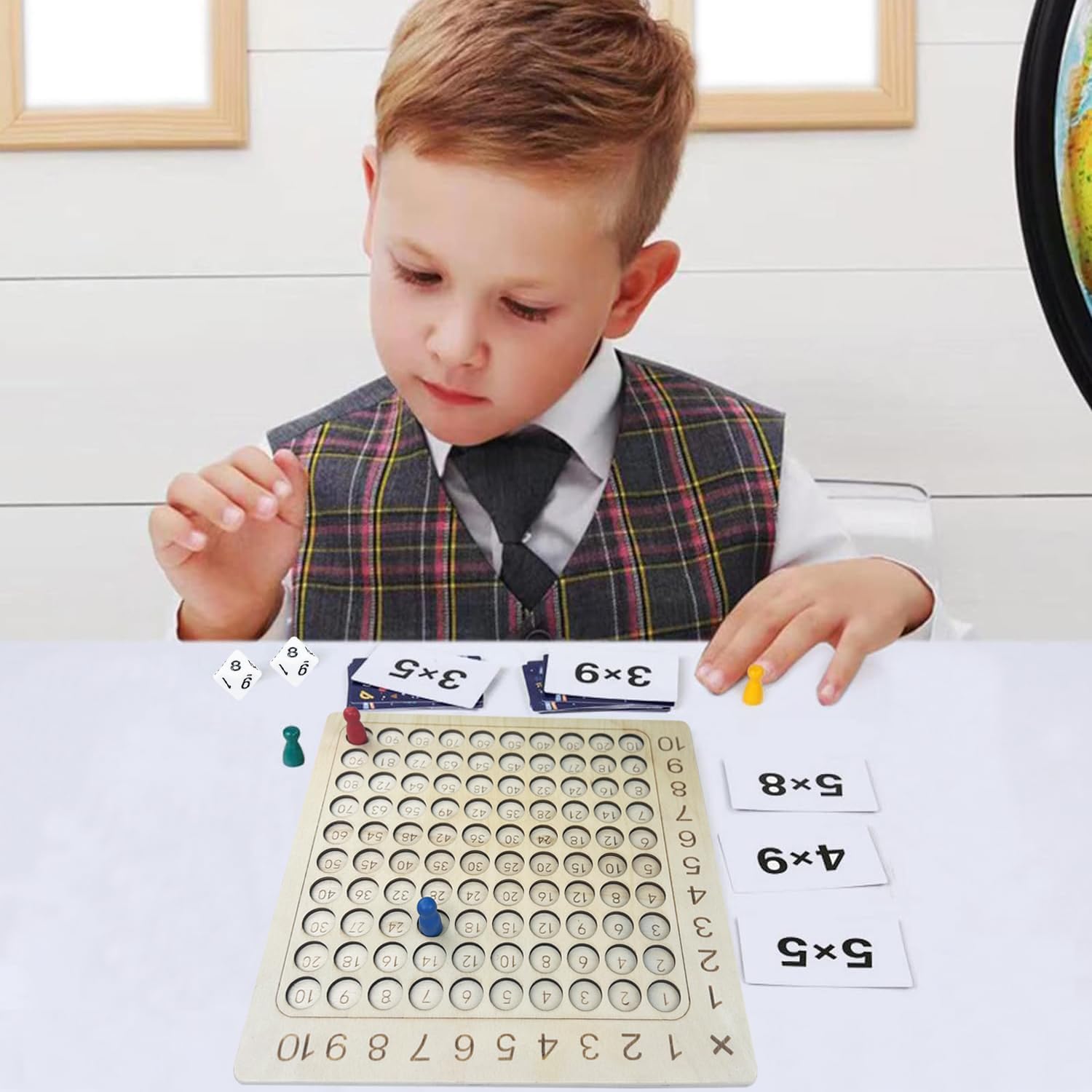 Diompirux Tabelline per Bambini Montessori in Legno - immagine 3