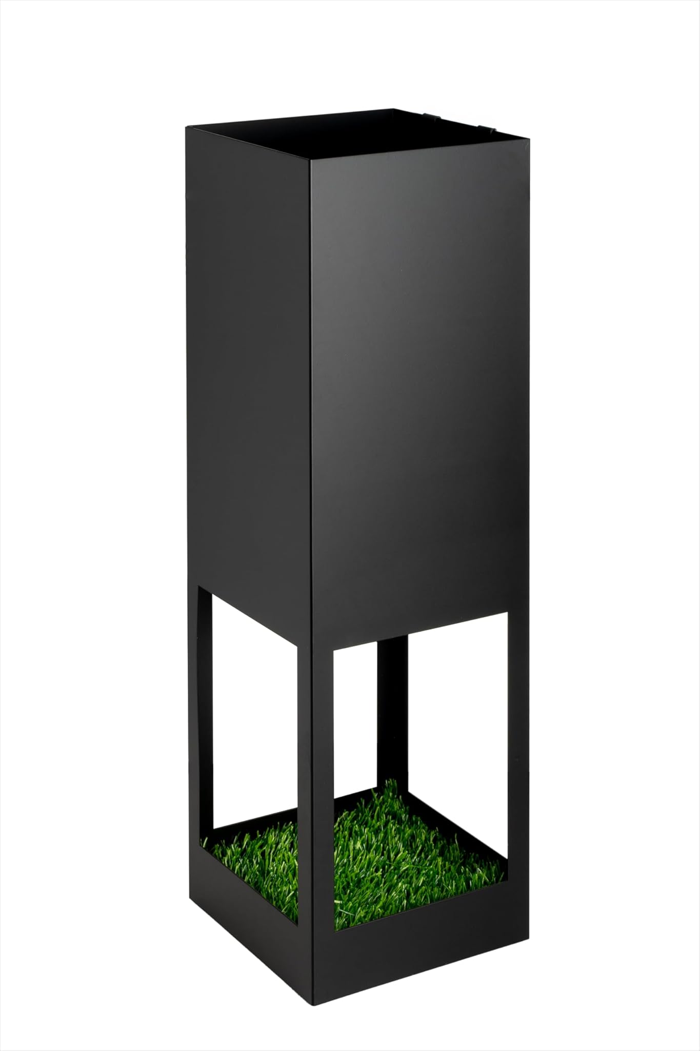 Neustein Portaombrelli Moderno in Metallo, Nero Quadrato