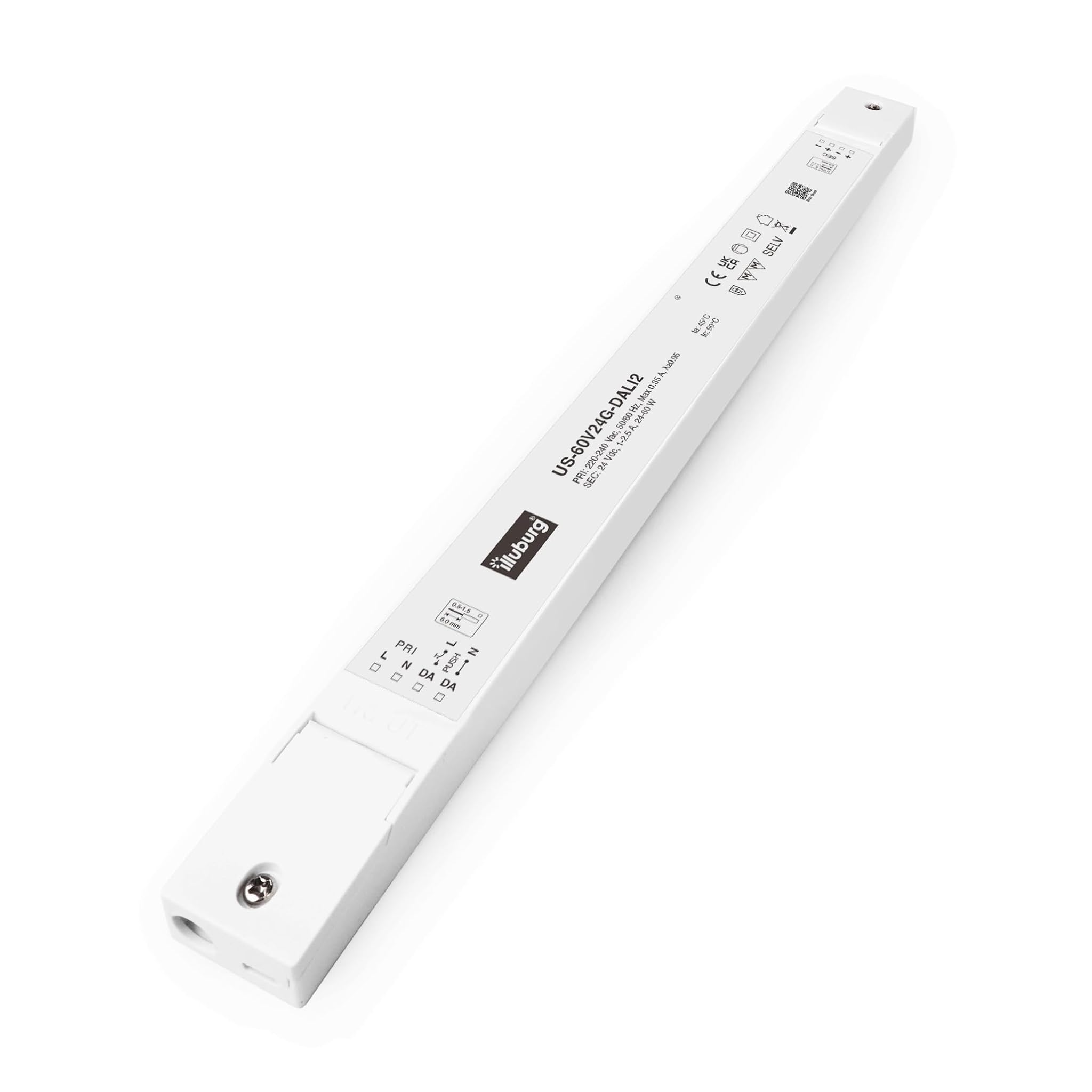 Trasformatore LED 24V 60W Dimmerabile Sottile