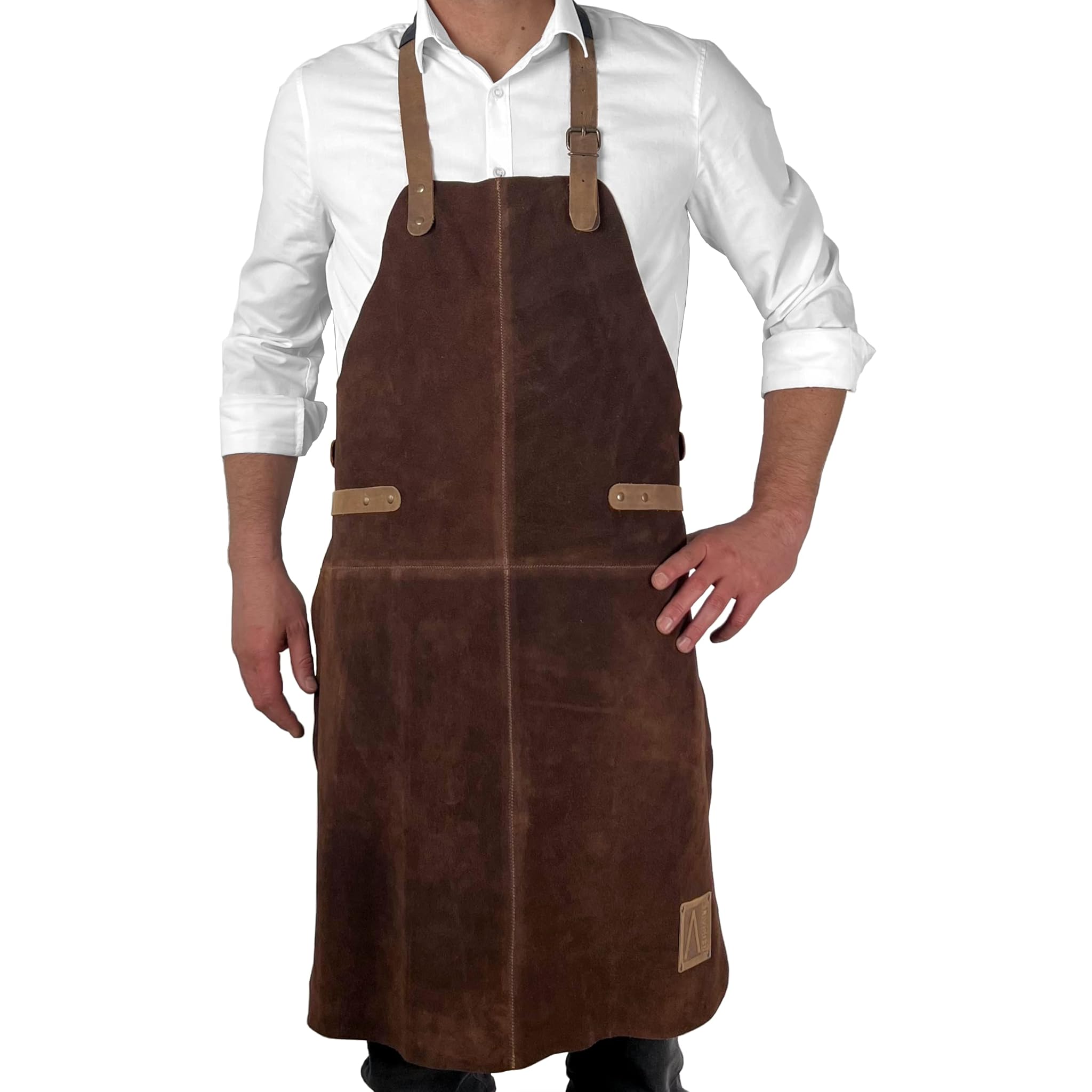 REDSALT® Grembiule in Pelle di Bufalo 84x62cm