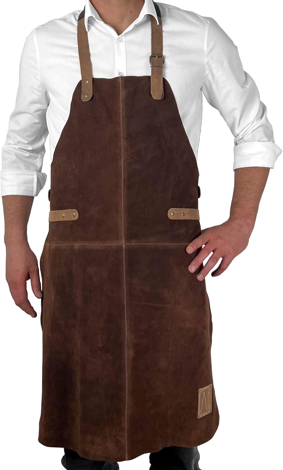 REDSALT® Grembiule in Pelle di Bufalo 84x62cm - immagine 1