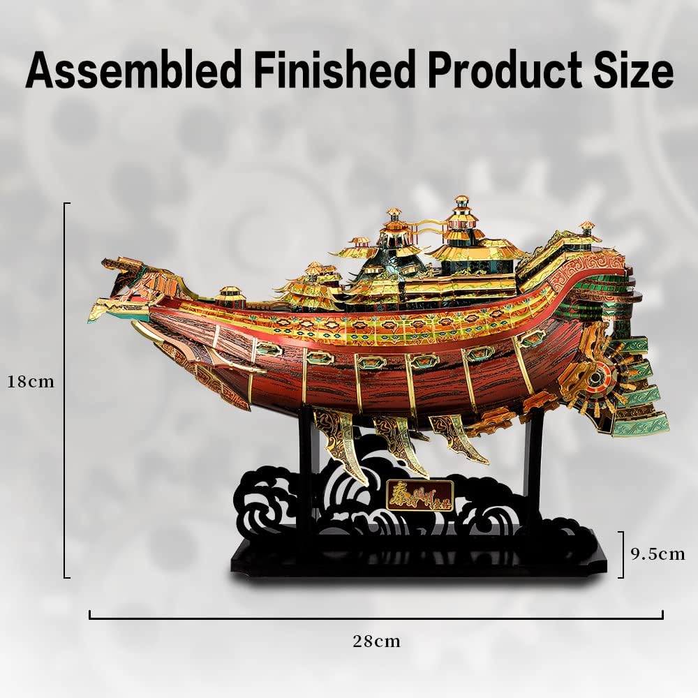 Piececool 3D Metal Puzzle Nave Pirata Mirage 360 Pezzi - immagine 3