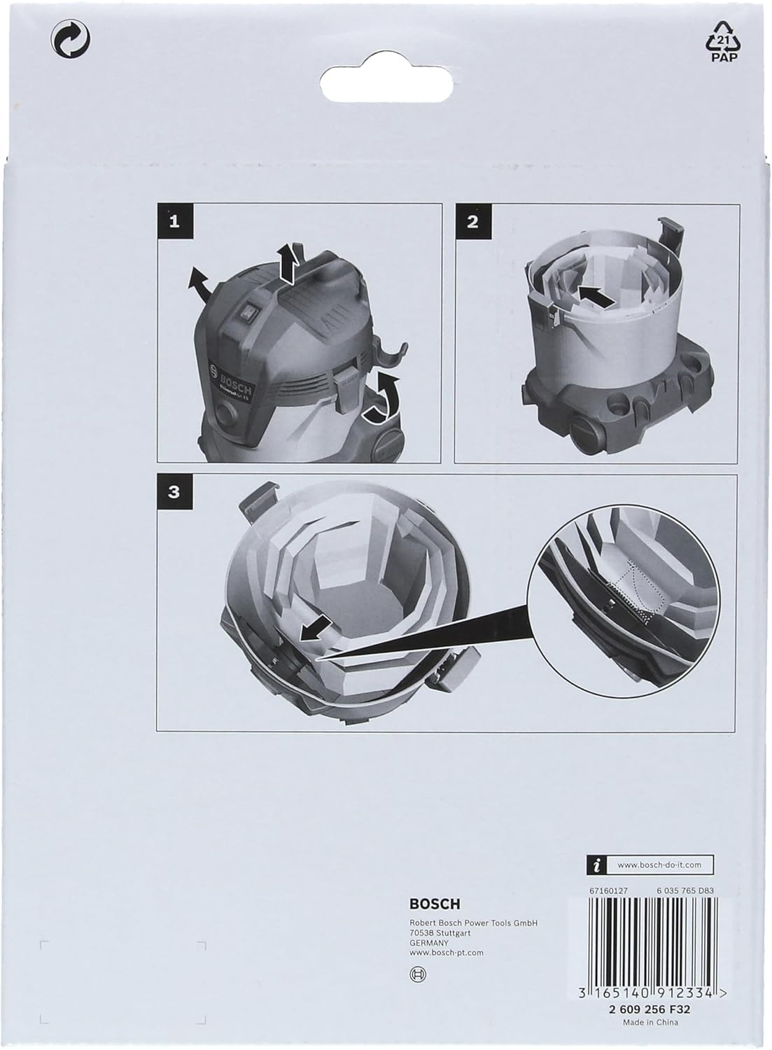 Bosch Accessories - 5 Sacchetti Filtro di Carta - immagine 3