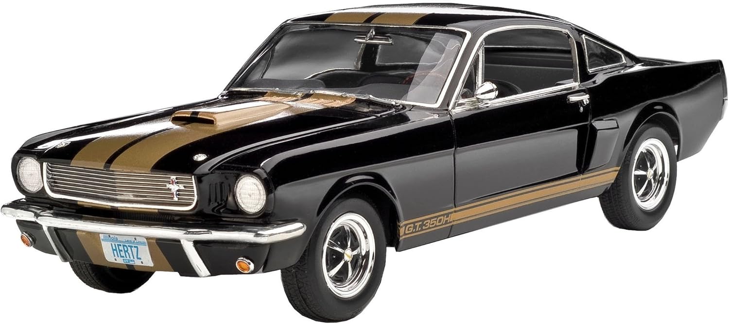Revell- Shelby Mustang GT 350 H Ford Kit, Nero - immagine 3