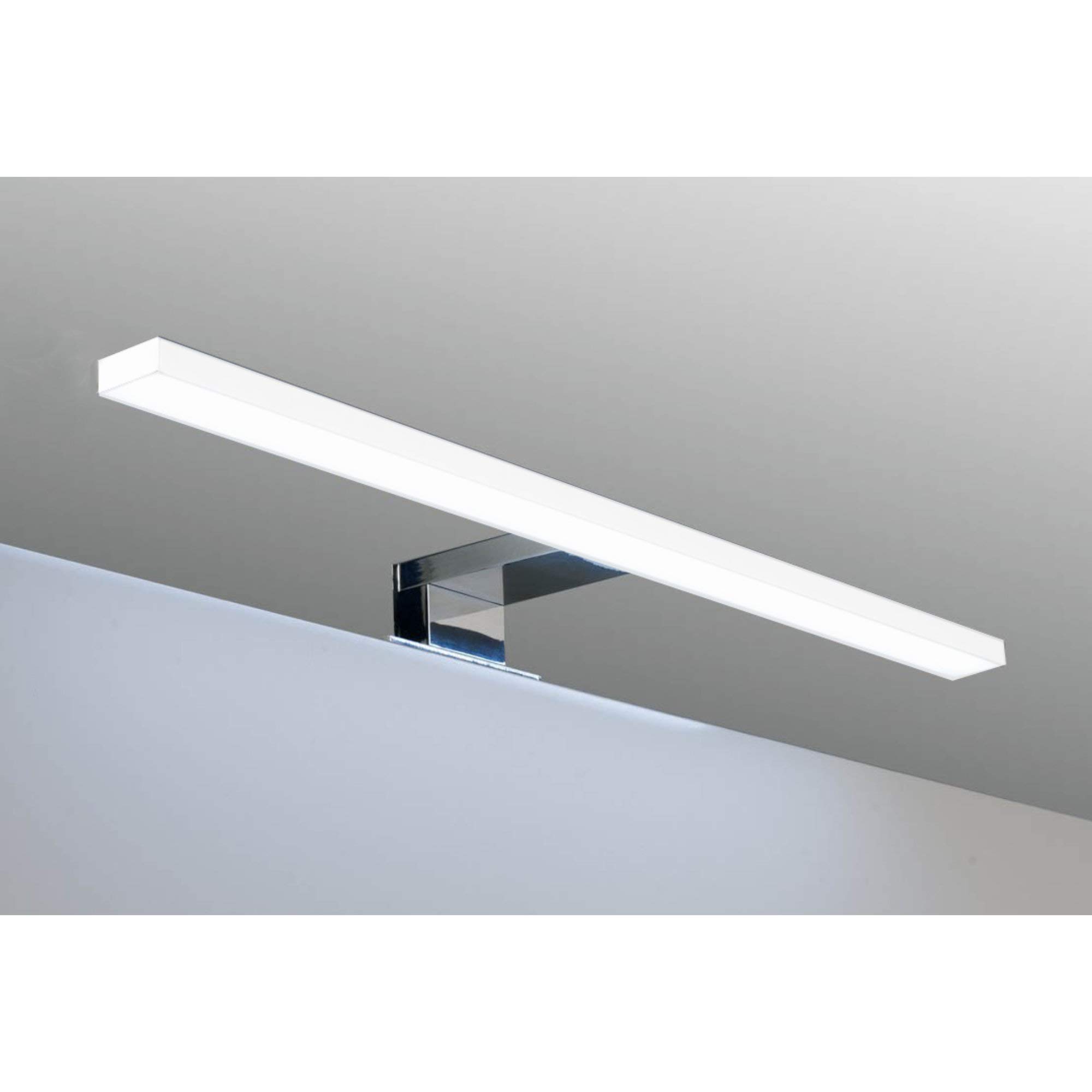kalb Material für Möbel Lampada a LED da bagno Luce da bagno Lampada per specchio Lampada per armadi Lampada a sospensione, colore della luce: bianco luce del giorno, lunghezza: 450 mm