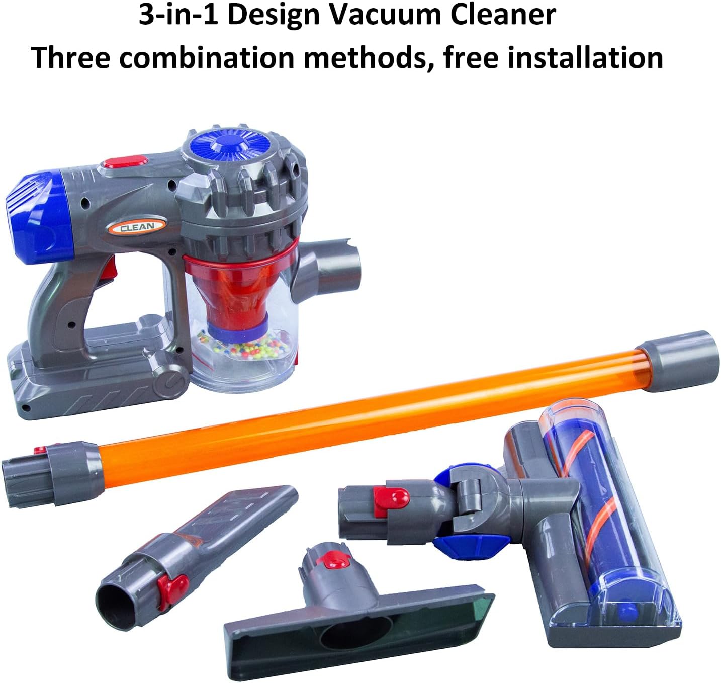 Goolsky Aspirapolvere Giocattolo 3 in 1 per Bambini - immagine 2