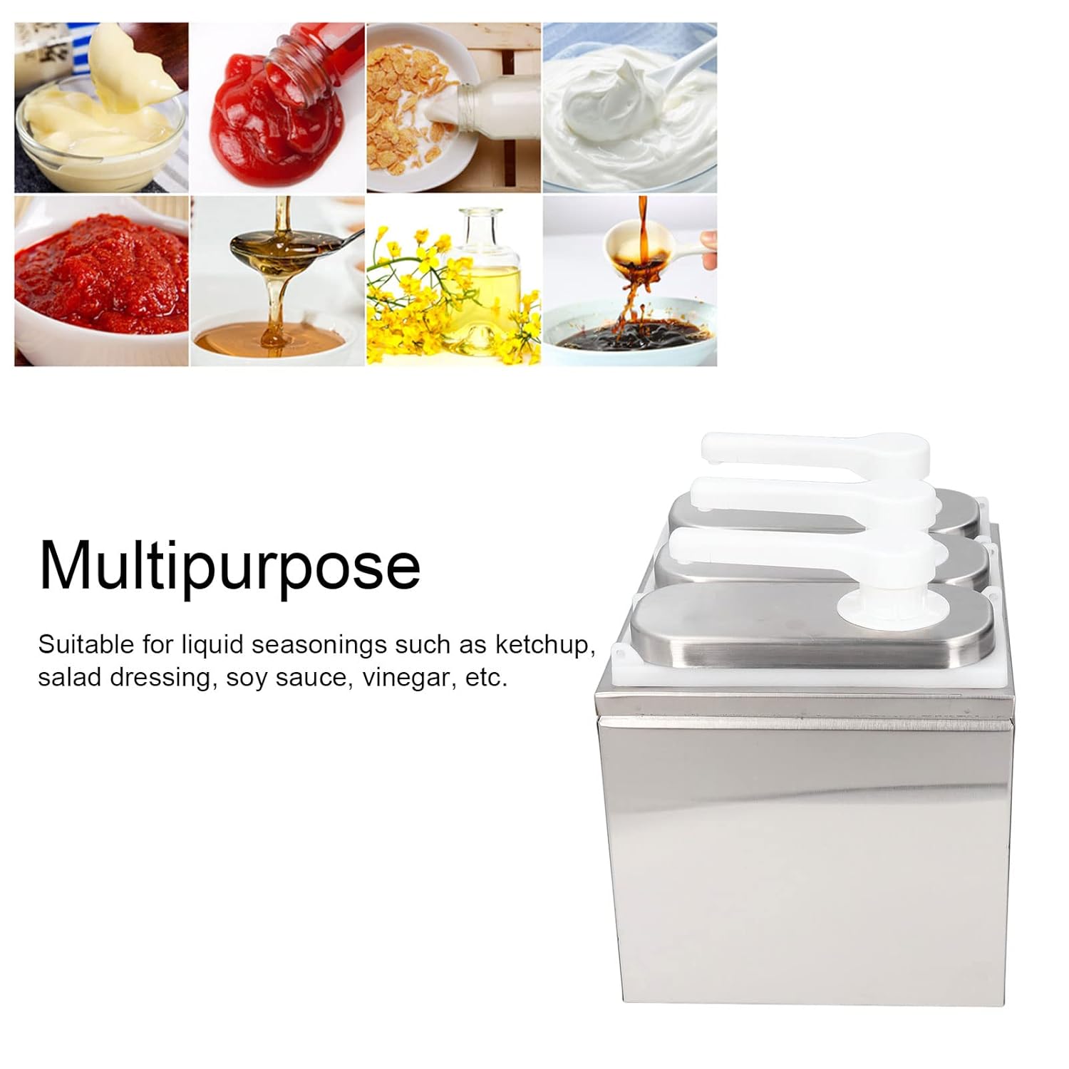 Dispenser per Condimenti con Pompa 1 Litro - immagine 4