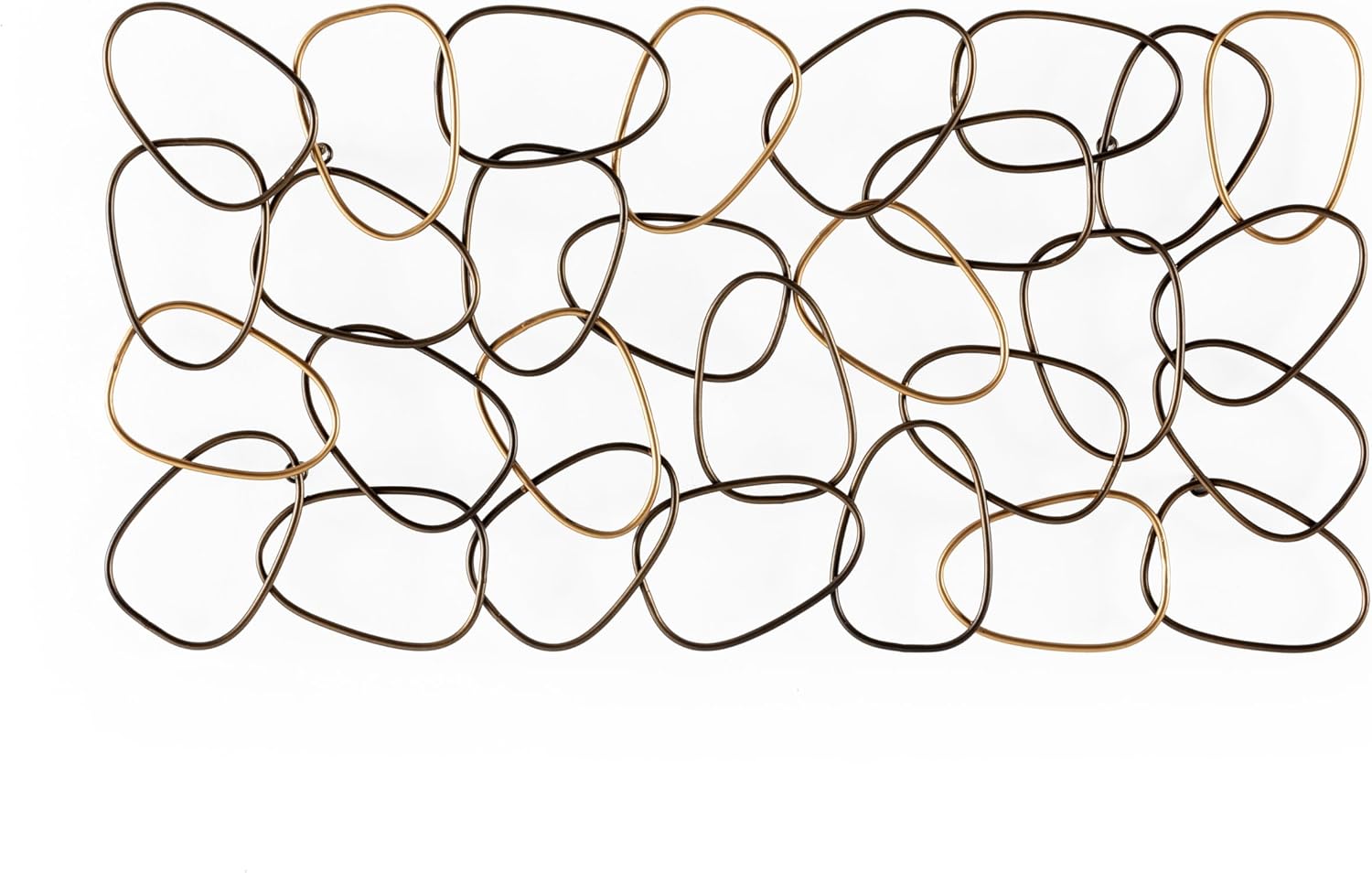 ESCULTURA 102X4X52 METAL DORADO/COBRE