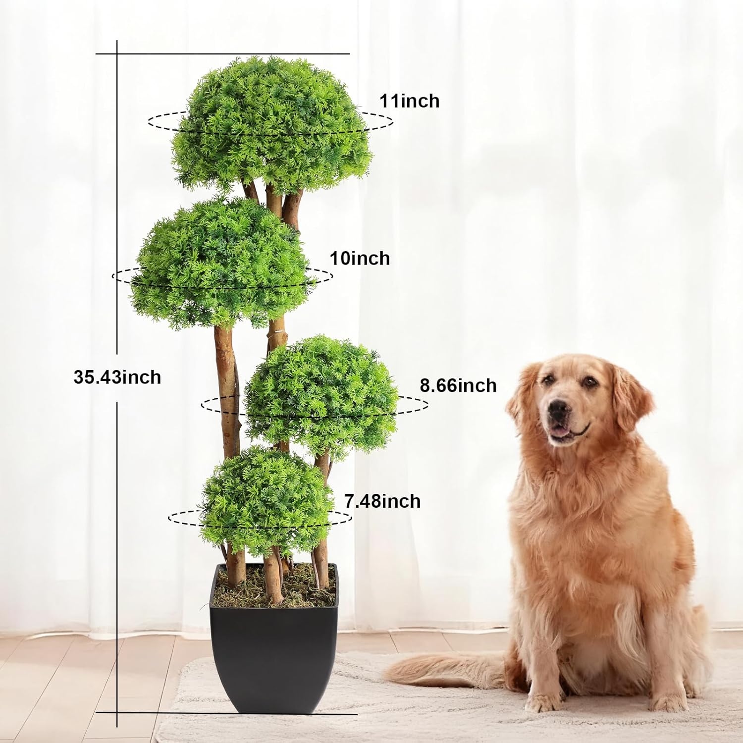 Set 2 Bonsai Erba Corallina Artificiale 90 cm - immagine 2