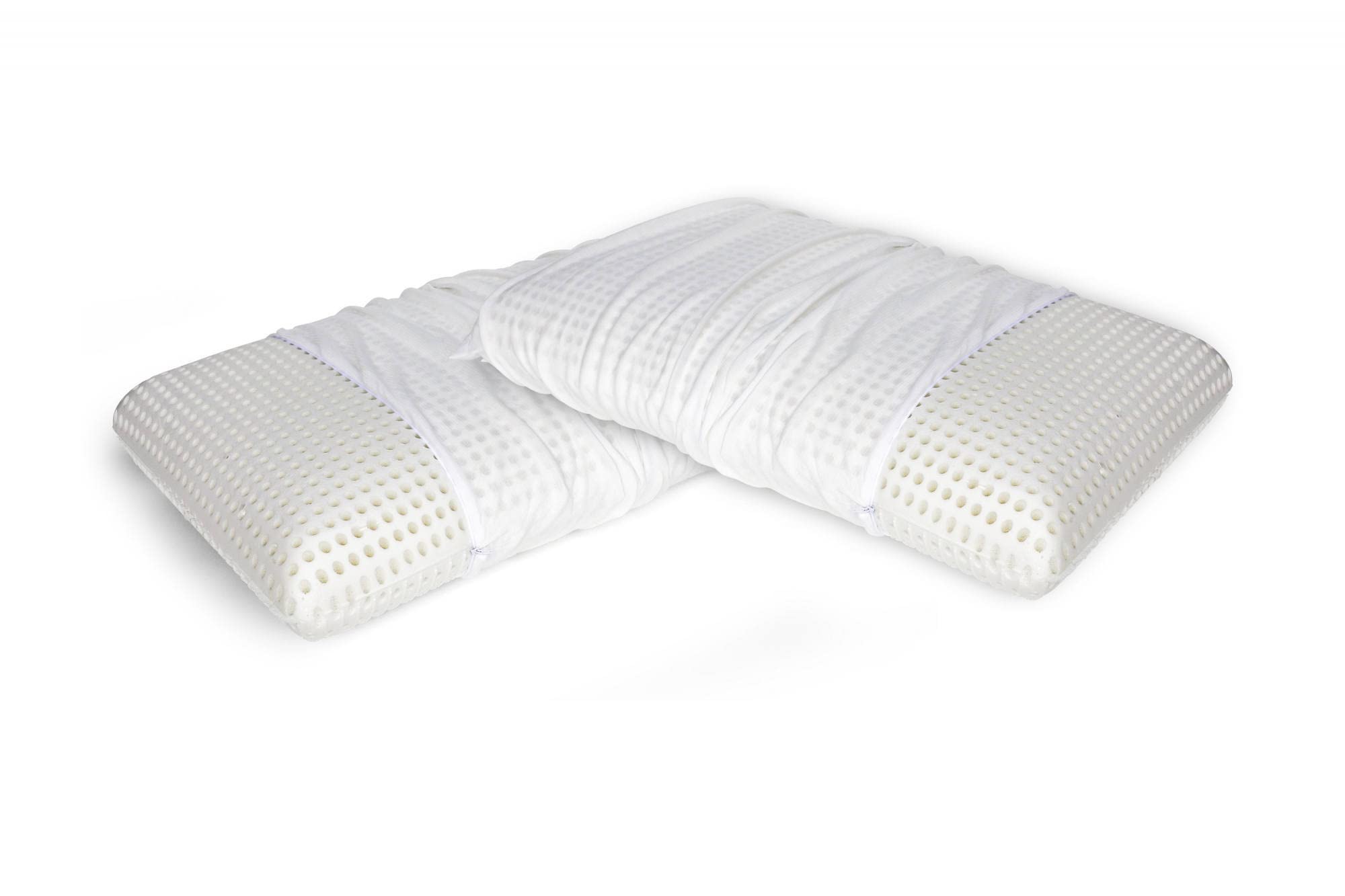 Talamo Italia - Set 4 Cuscini Letto Memory Foam 70x40xh16 cm