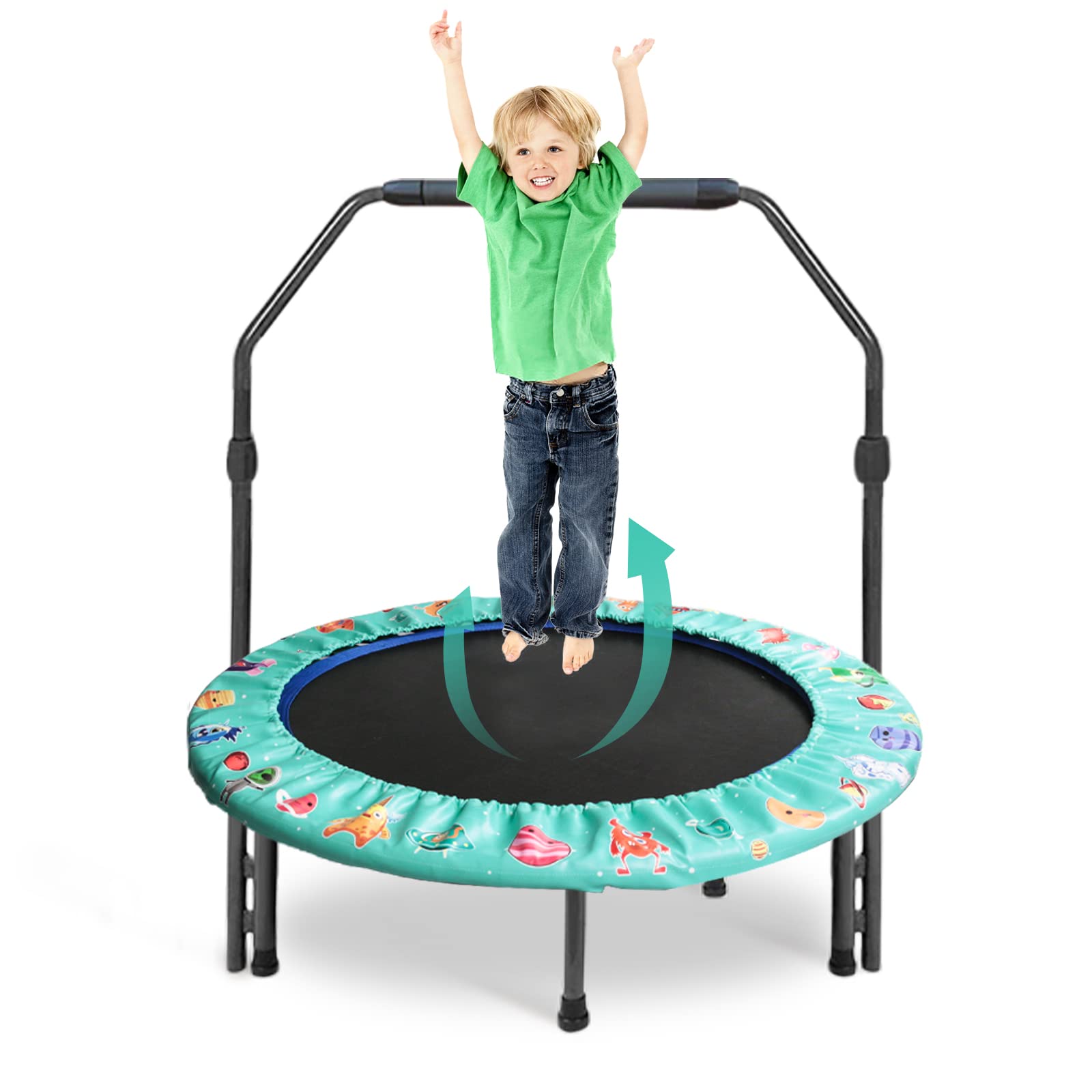 Trampolino per Bambini 36" con Manico Regolabile