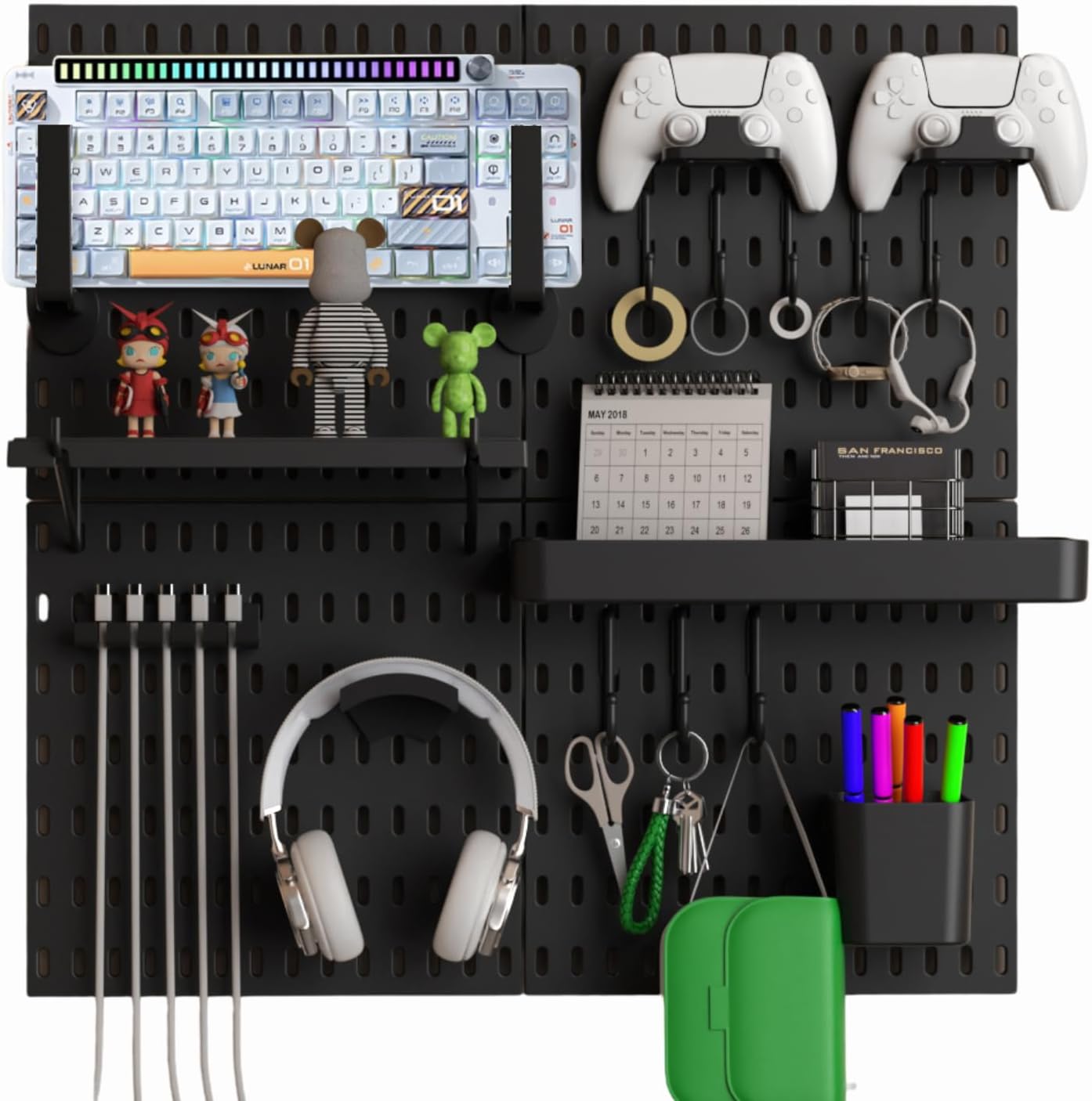 Keepo Kit Pannello Forato Combinato per Gaming - immagine 1