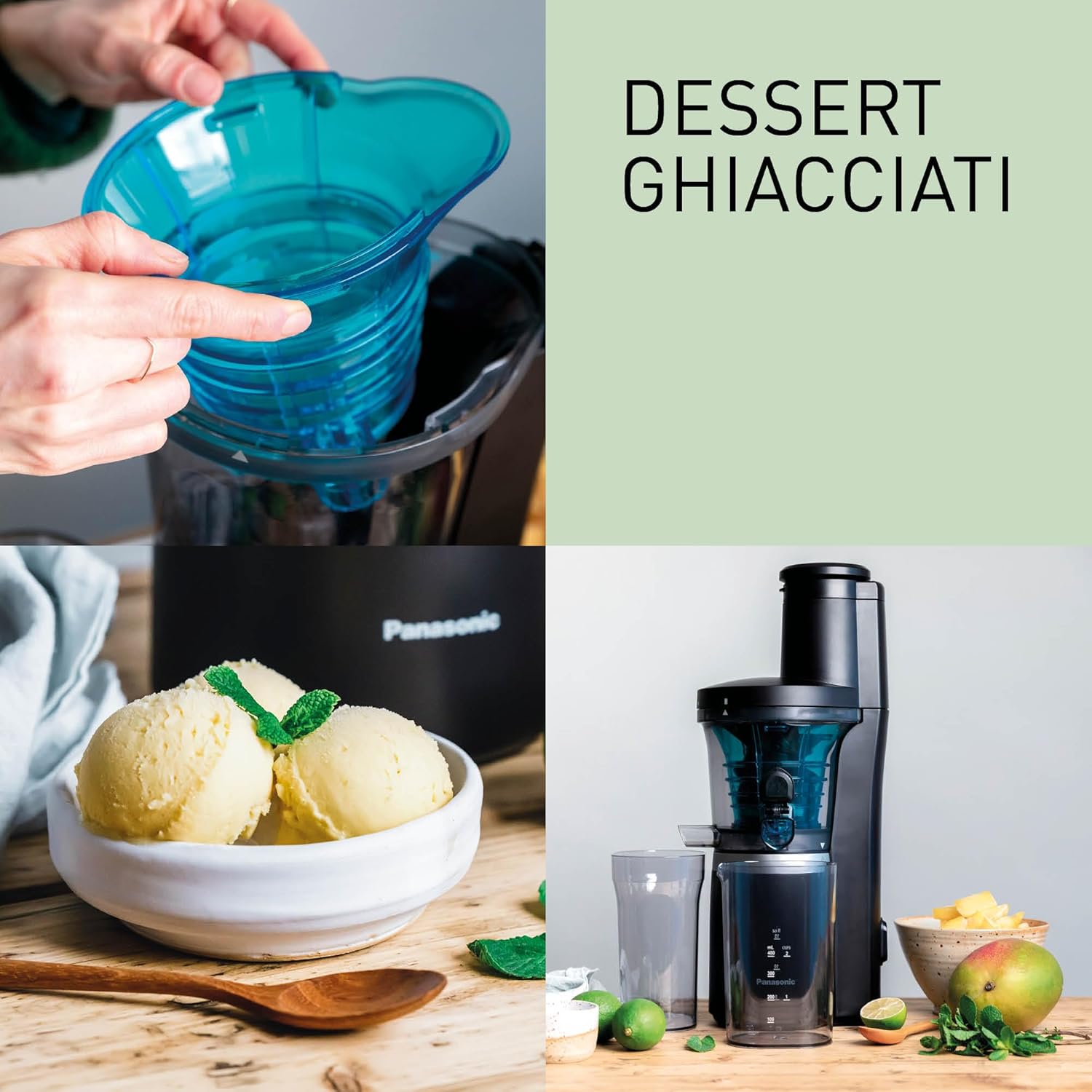 Panasonic Slow Juicer MJ-L700KXE - Estrattore Elettrico, Nero - immagine 6