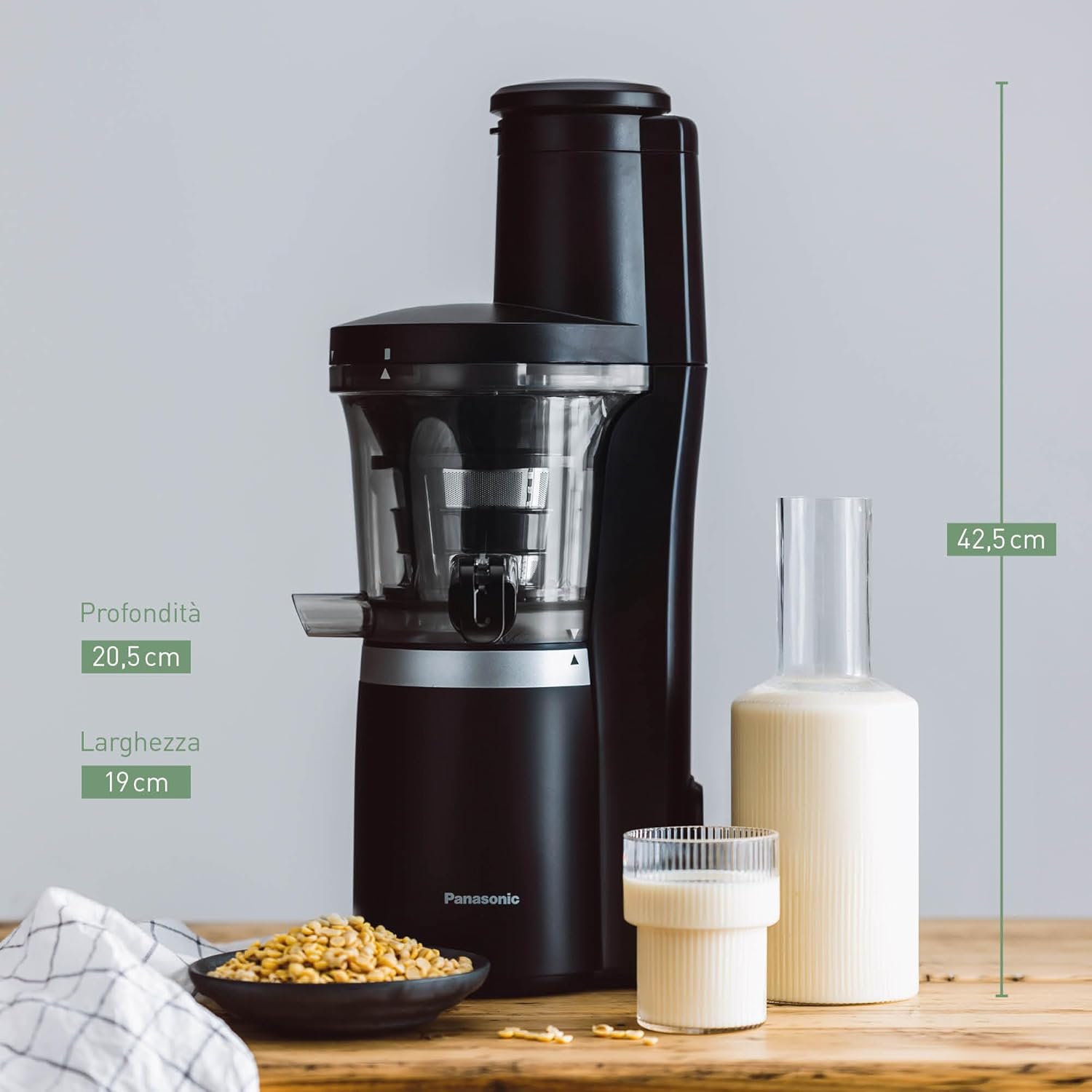 Panasonic Slow Juicer MJ-L700KXE - Estrattore Elettrico, Nero - immagine 9