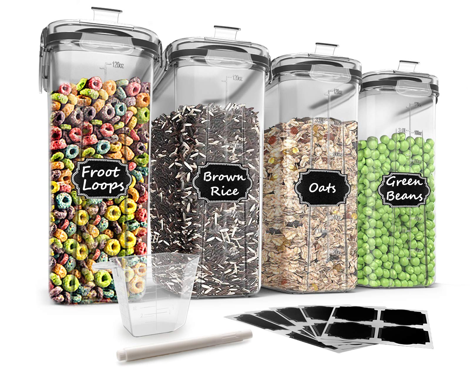 Wildone Set 4 Contenitori Ermetici per Alimenti 4 Litri