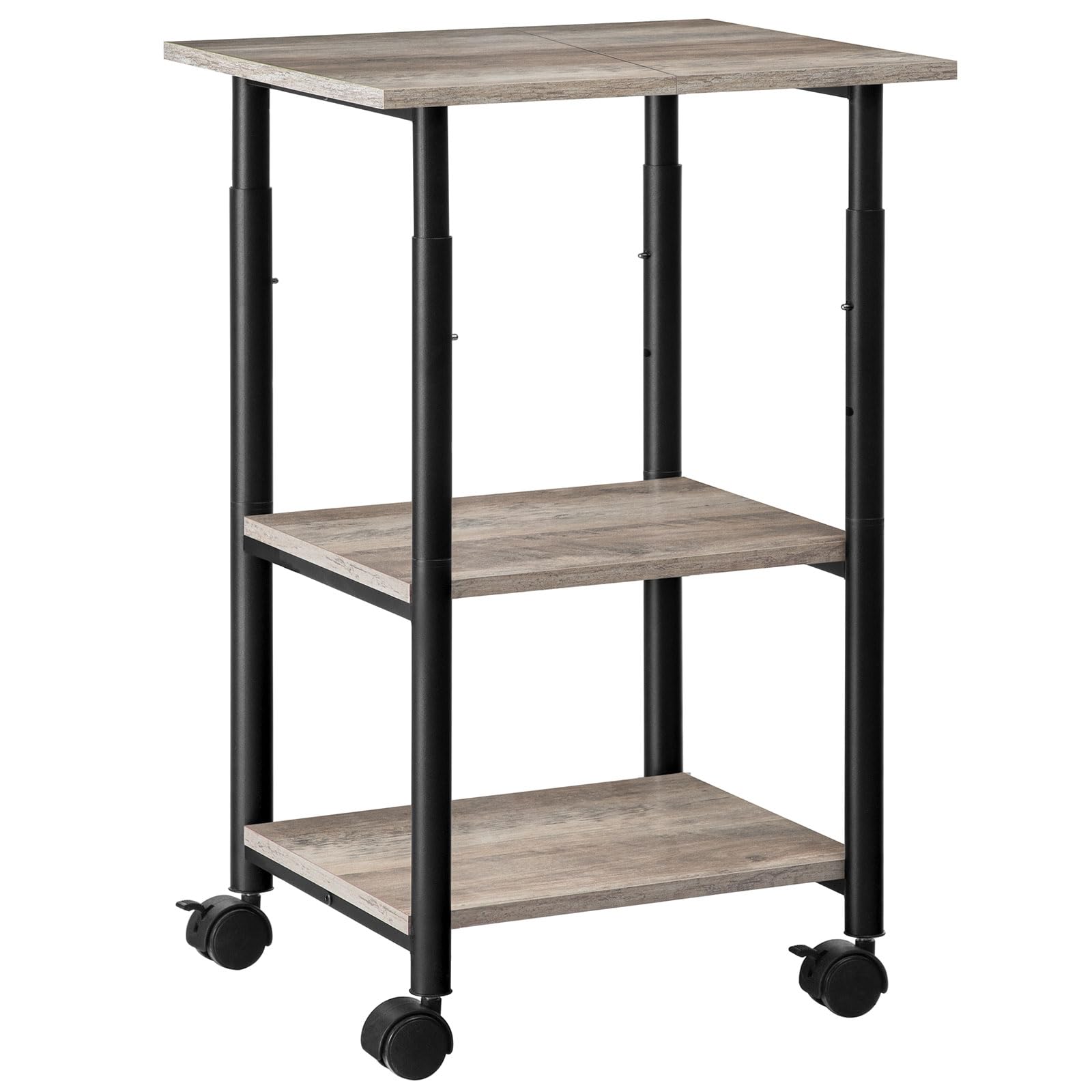 Hoobro Porta Stampante - Carrello 3 Livelli con Rotelle