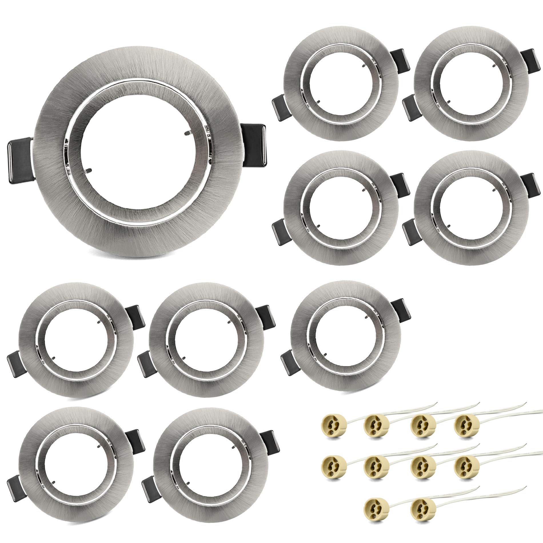 KYOTECH Cornice Faretti Incasso GU10 Orientabili (Set 10)