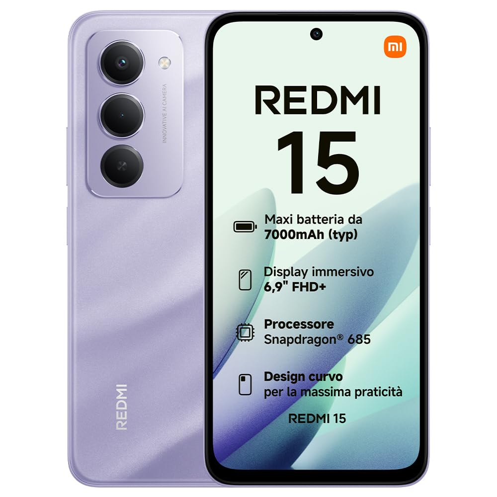 Xiaomi Redmi 15 Smartphone 8+256GB, Viola