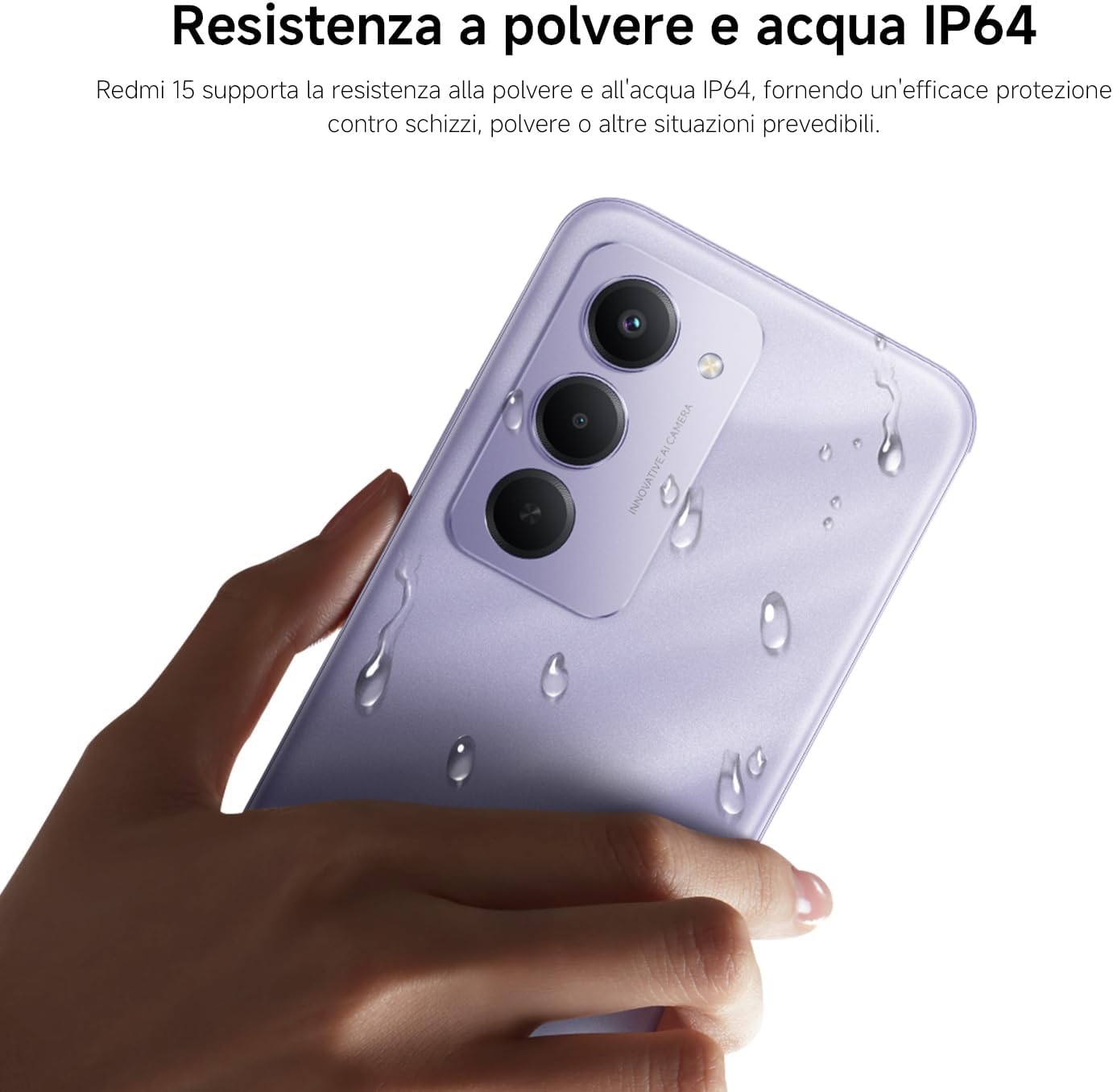 Xiaomi Redmi 15 Smartphone 8+256GB, Viola - immagine 10