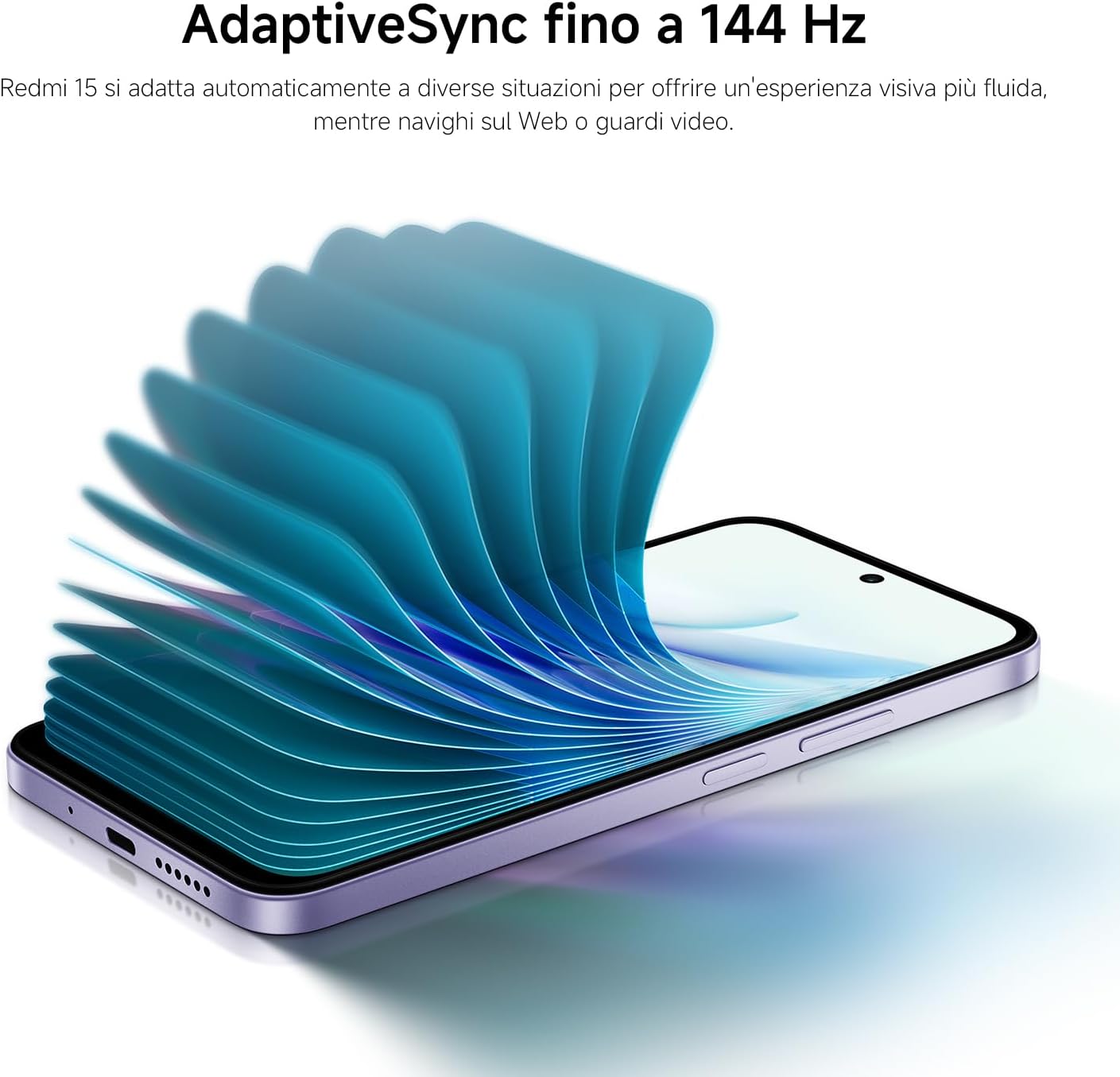 Xiaomi Redmi 15 Smartphone 8+256GB, Viola - immagine 8