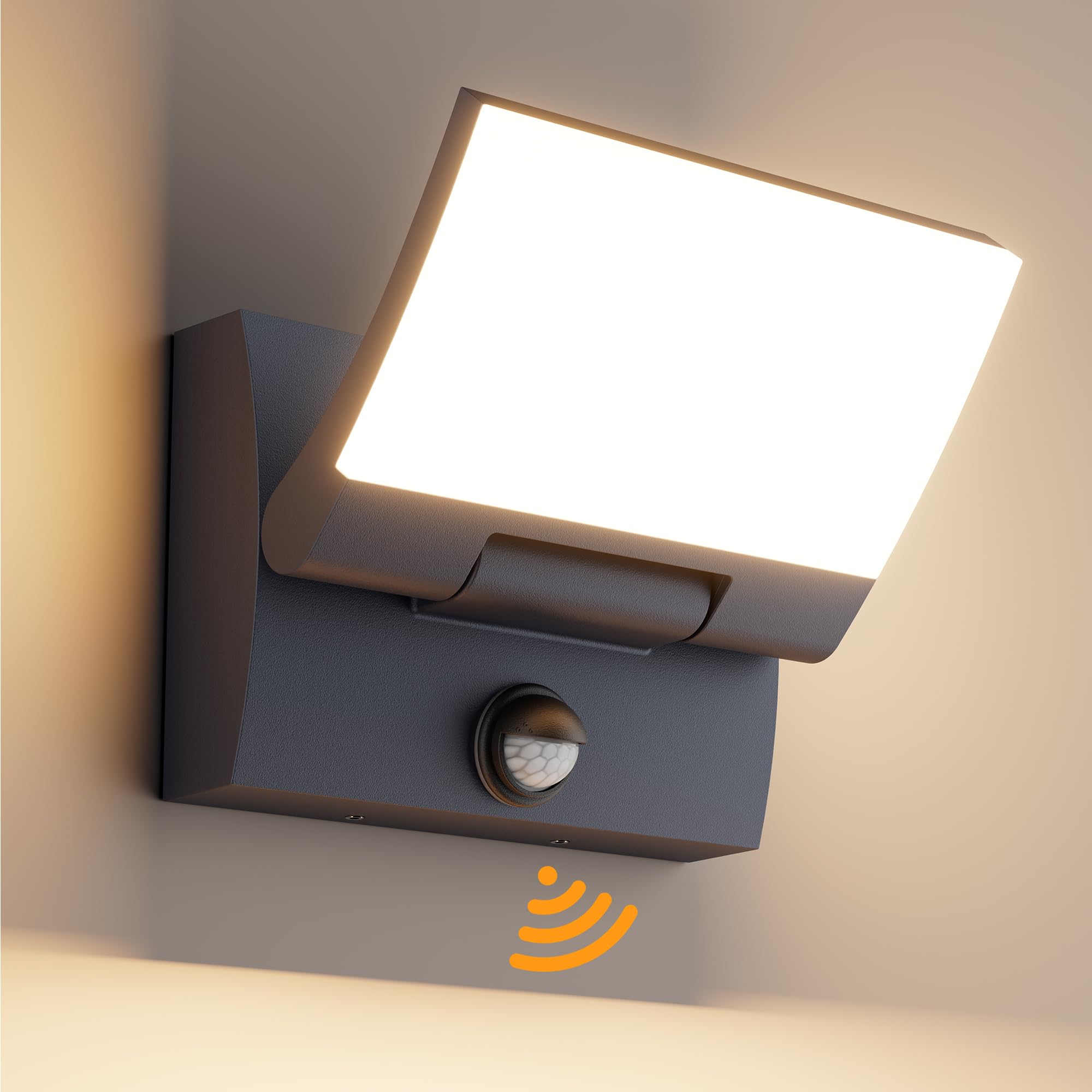 K-bright Applique LED Esterno/Interno 30W con Sensore