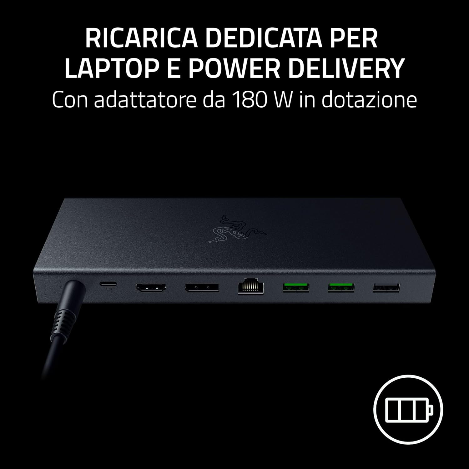 Razer USB 4 Dock - High-Speed Nero - immagine 5